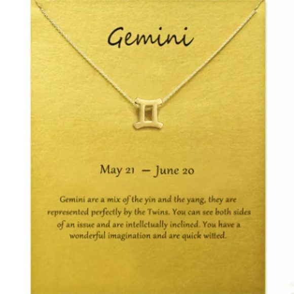 Gemini ♊️ Zodiac Chains Necklace - Picture 1 of 3